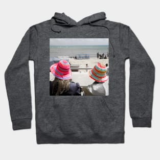 Lyme Regis, Hats at the seaside watching waves Hoodie